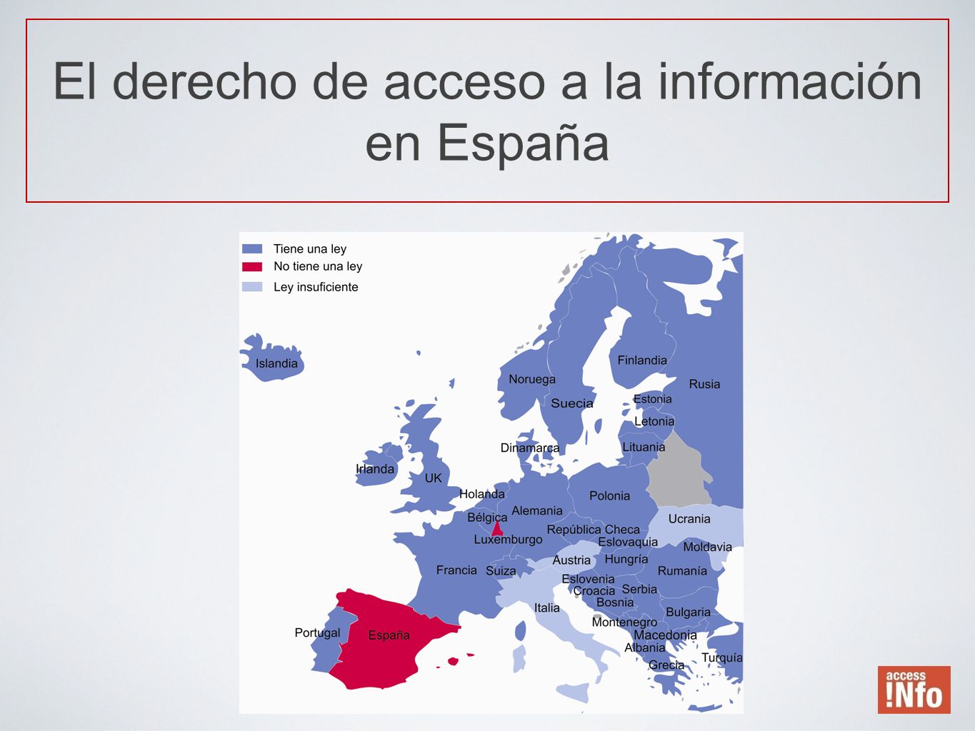 El derecho de acceso a la información en España