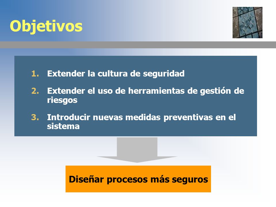 Diseñar procesos más seguros