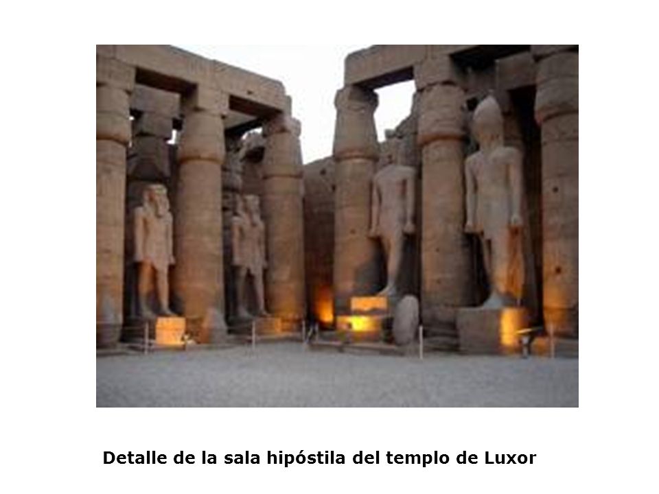 Detalle de la sala hipóstila del templo de Luxor