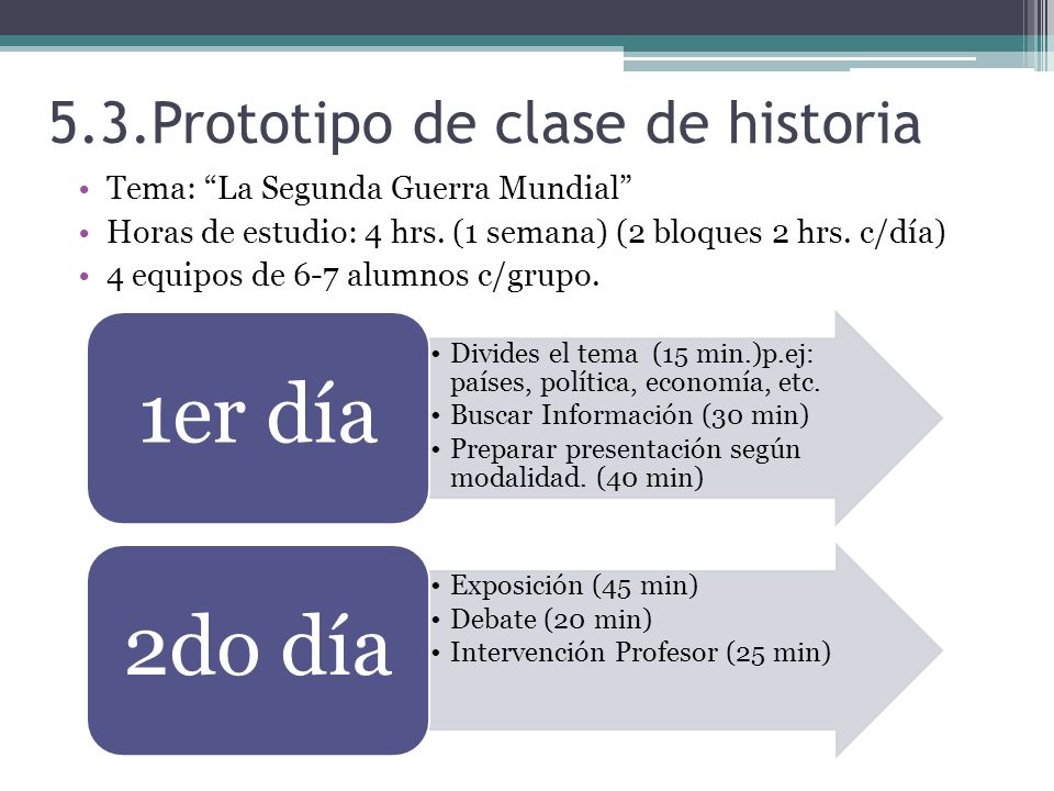 5.3.Prototipo de clase de historia