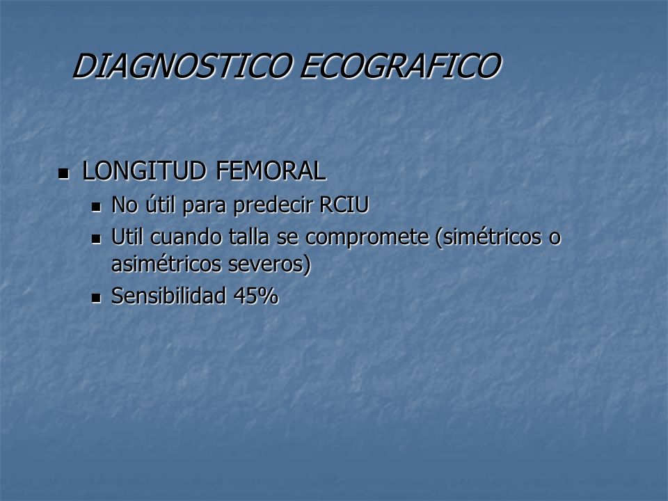 DIAGNOSTICO ECOGRAFICO