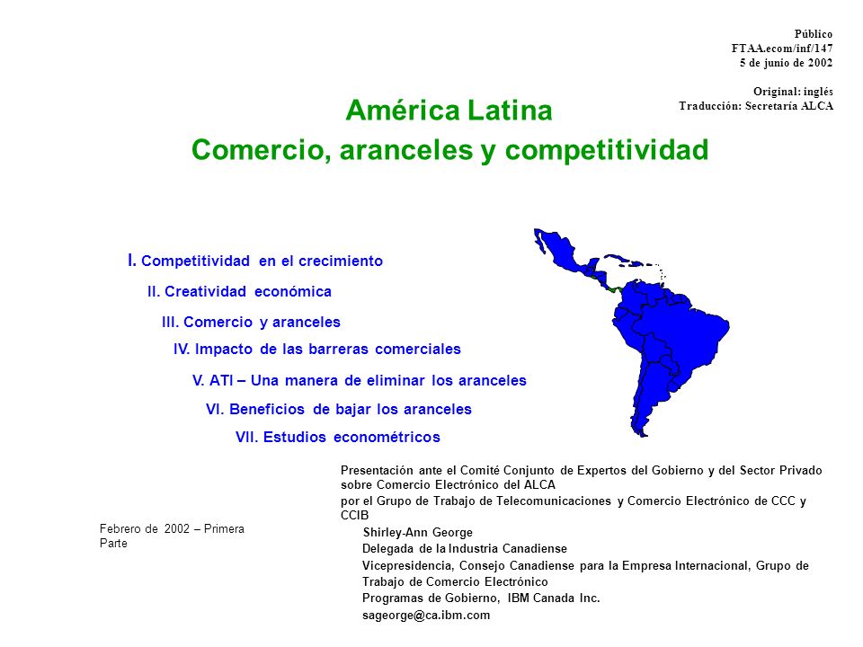 Comercio, aranceles y competitividad