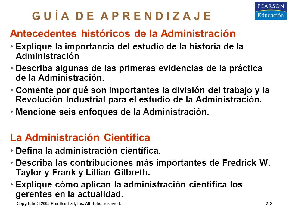 G U Í A D E A P R E N D I Z A J E Antecedentes históricos de la Administración.