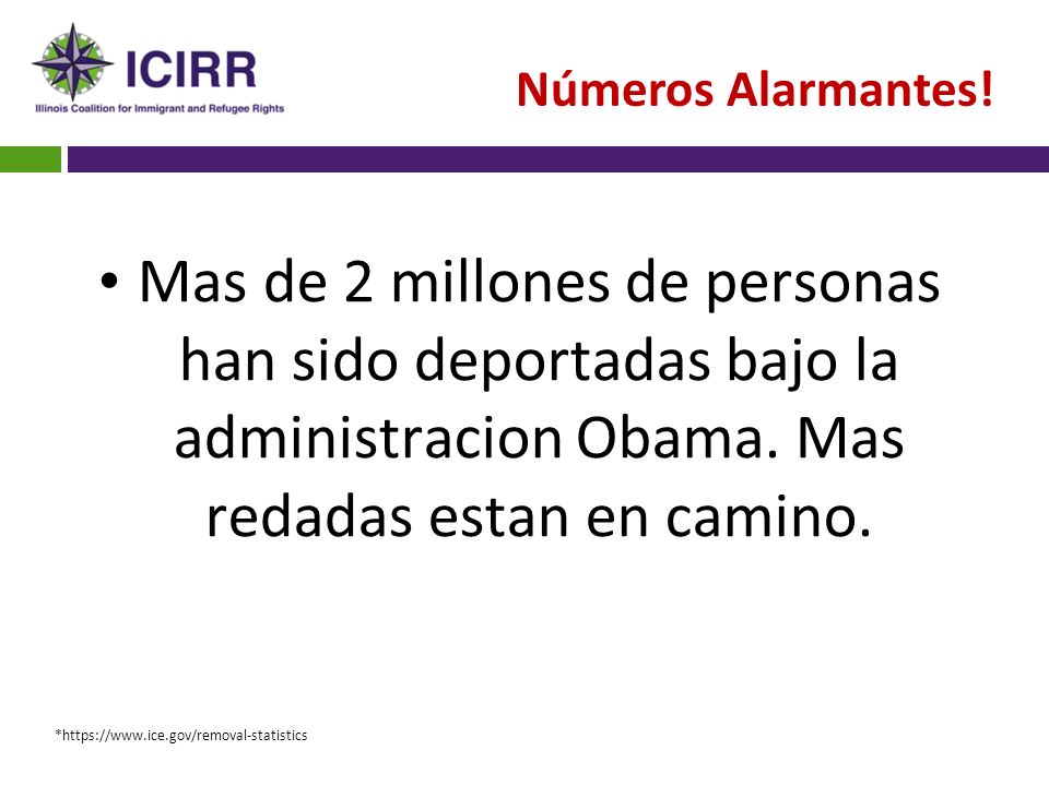 Números Alarmantes! Mas de 2 millones de personas han sido deportadas bajo la administracion Obama. Mas redadas estan en camino.