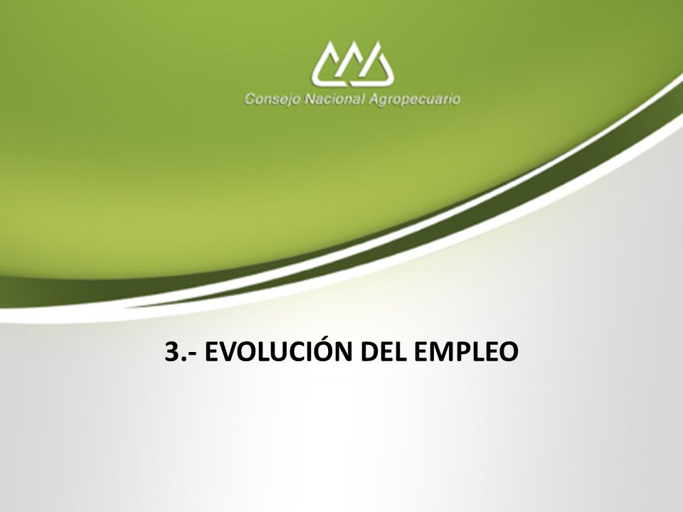 3.- EVOLUCIÓN DEL EMPLEO