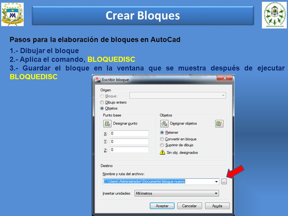 Crear Bloques Pasos para la elaboración de bloques en AutoCad
