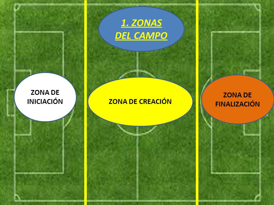 1. ZONAS DEL CAMPO ZONA DE ZONA DE INICIACIÓN ZONA DE CREACIÓN