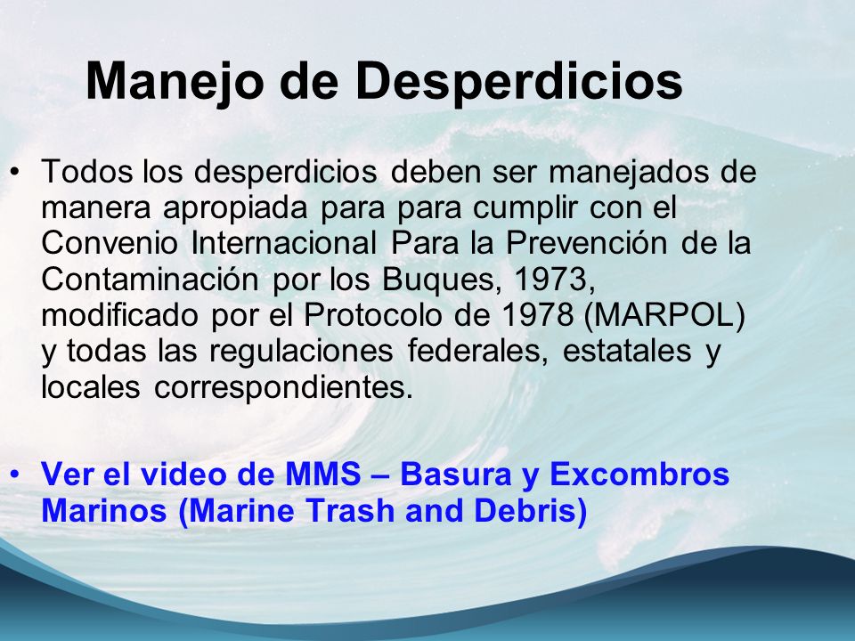 Manejo de Desperdicios