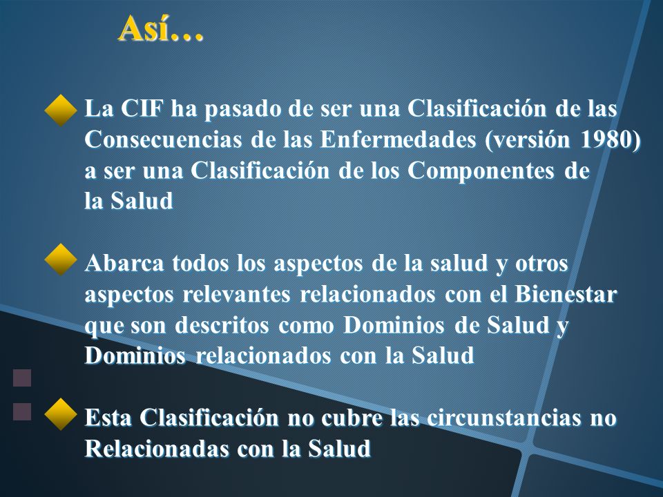 Así… La CIF ha pasado de ser una Clasificación de las