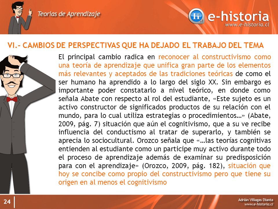 VI.- CAMBIOS DE PERSPECTIVAS QUE HA DEJADO EL TRABAJO DEL TEMA