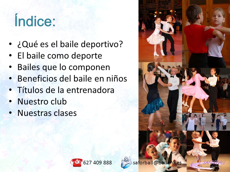 Índice: ¿Qué es el baile deportivo El baile como deporte