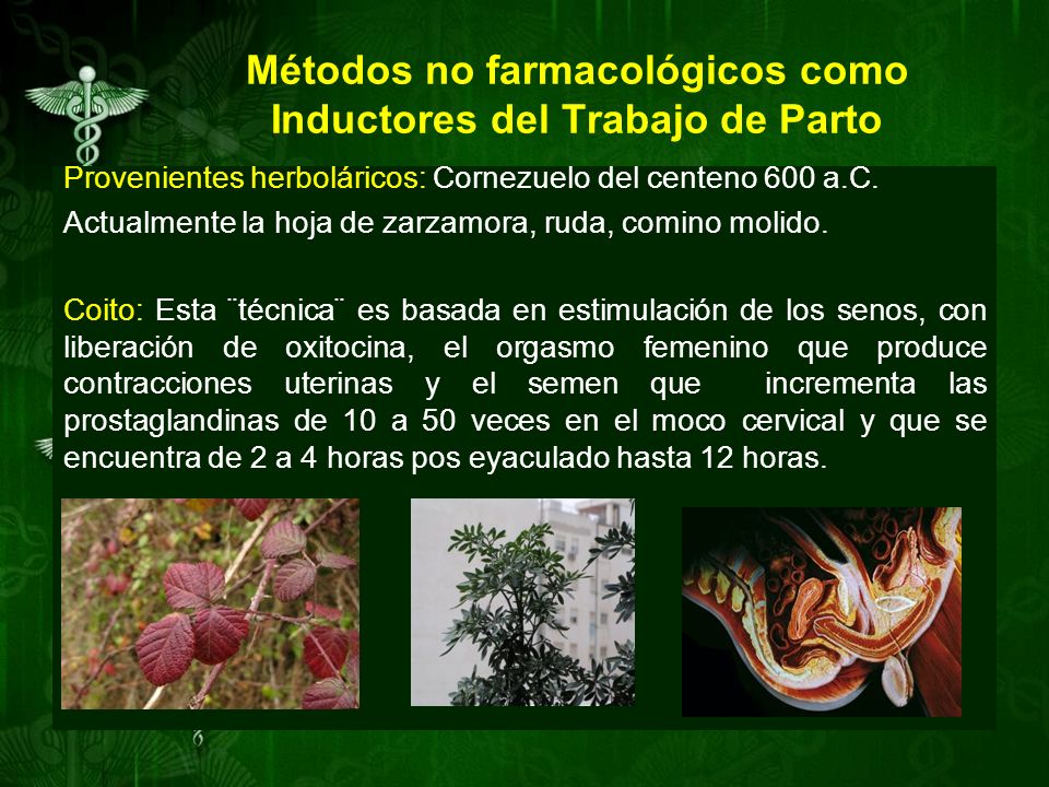 Métodos no farmacológicos como Inductores del Trabajo de Parto
