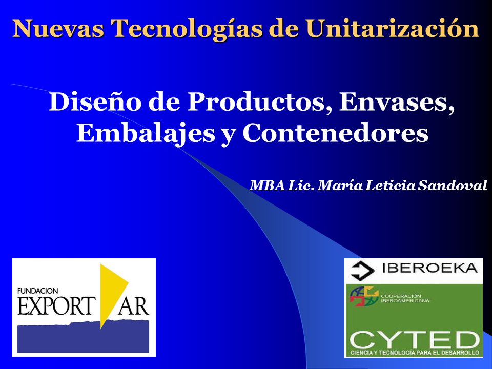 Nuevas Tecnologías de Unitarización