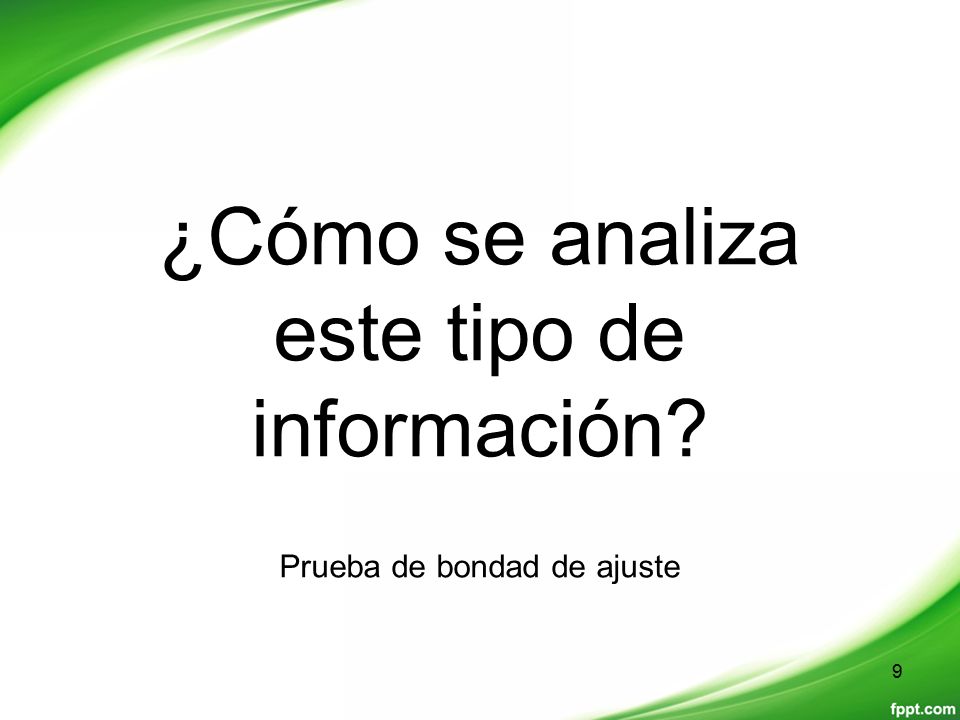 ¿Cómo se analiza este tipo de información