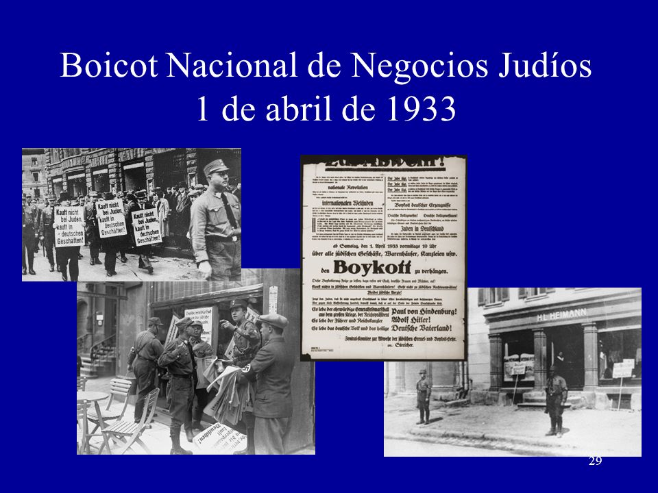 Boicot Nacional de Negocios Judíos 1 de abril de 1933