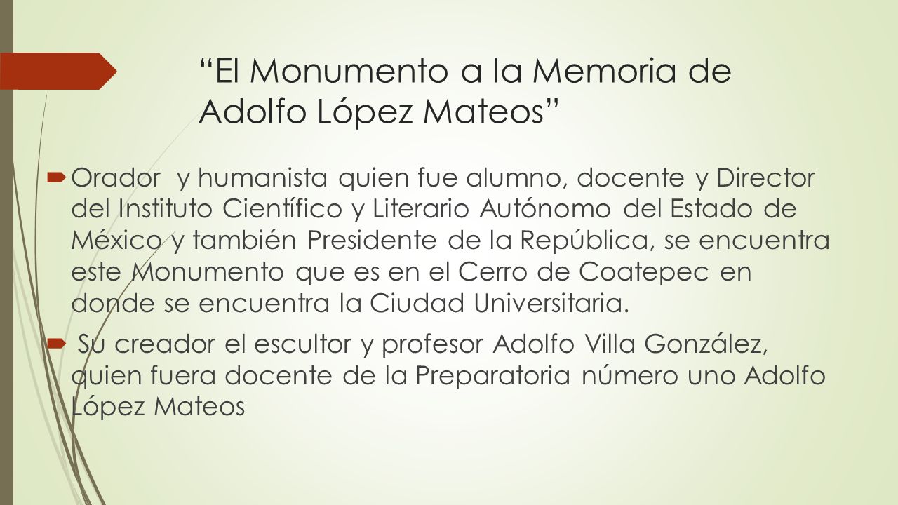 El Monumento a la Memoria de Adolfo López Mateos