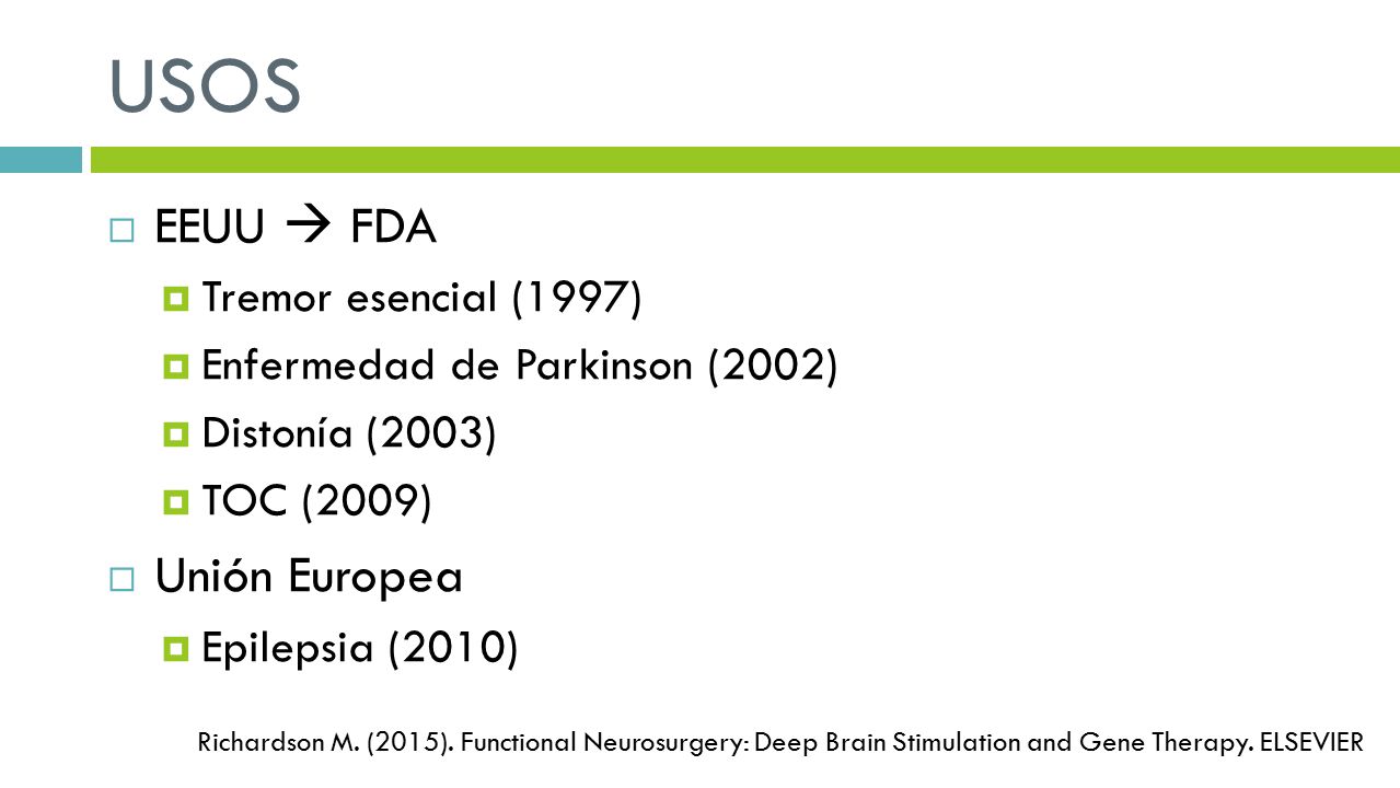 USOS EEUU  FDA Unión Europea Tremor esencial (1997)