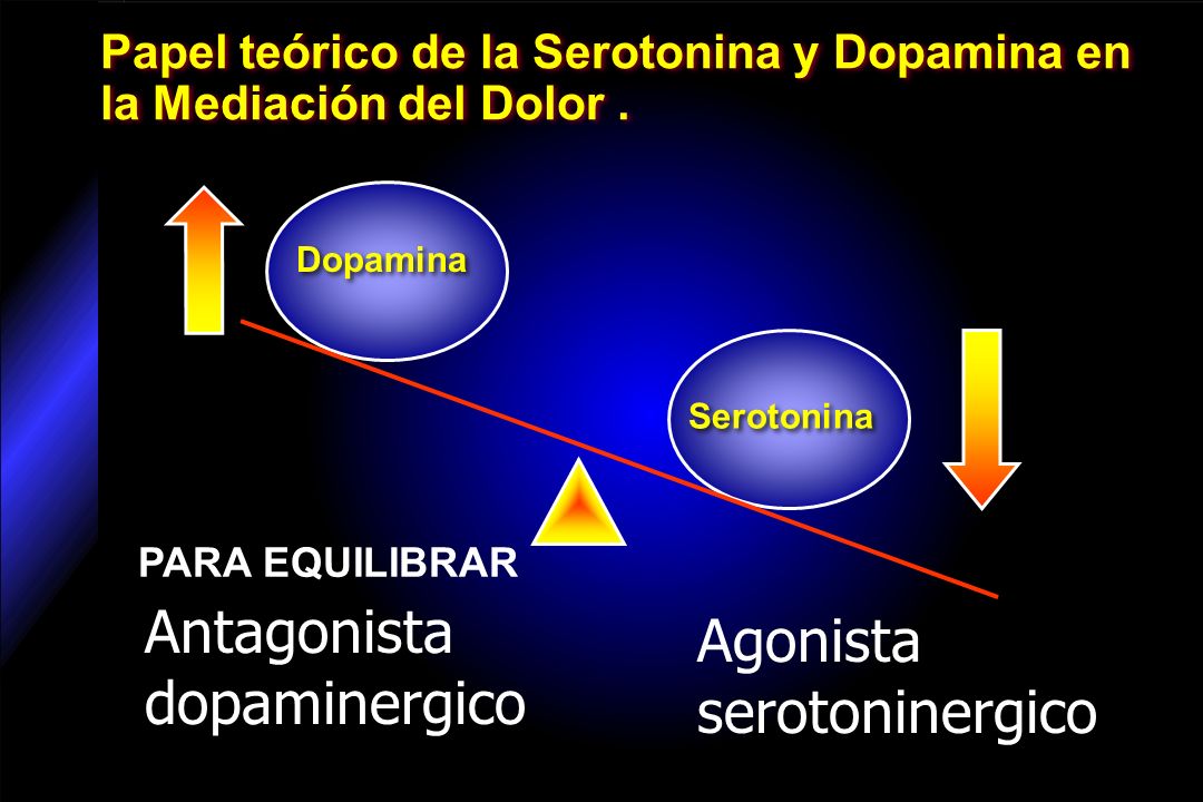 Papel teórico de la Serotonina y Dopamina en la Mediación del Dolor .