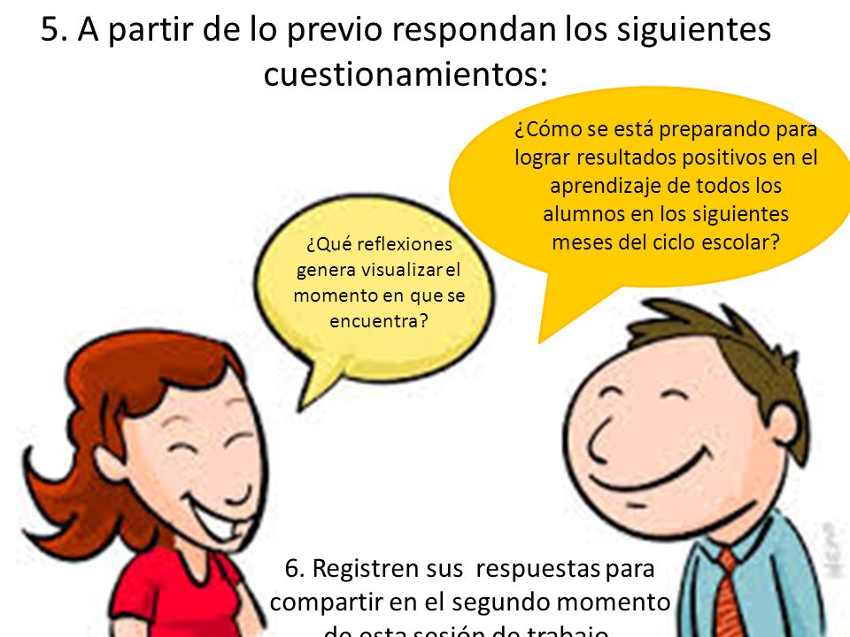 5. A partir de lo previo respondan los siguientes cuestionamientos: