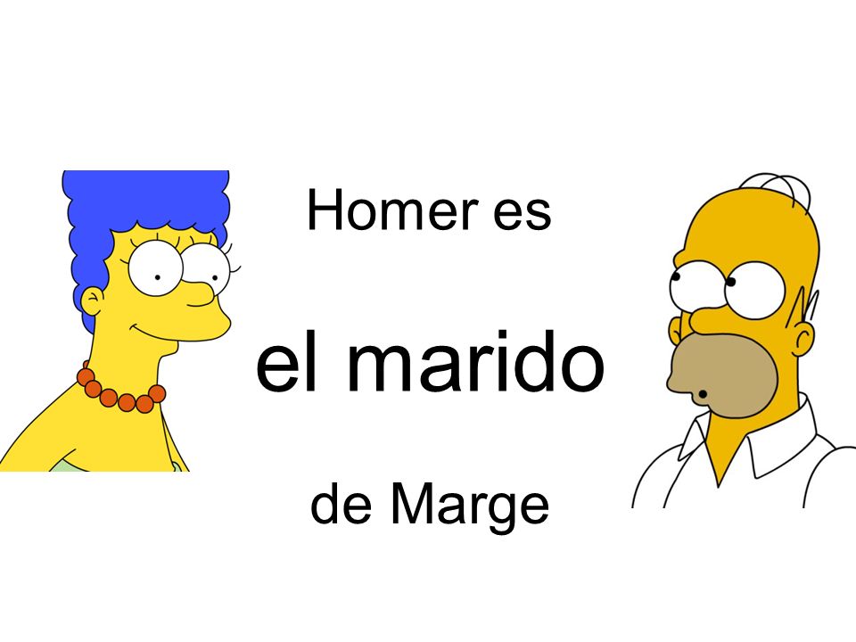 Homer es el marido de Marge