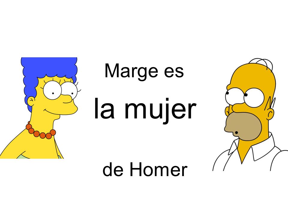Marge es la mujer de Homer