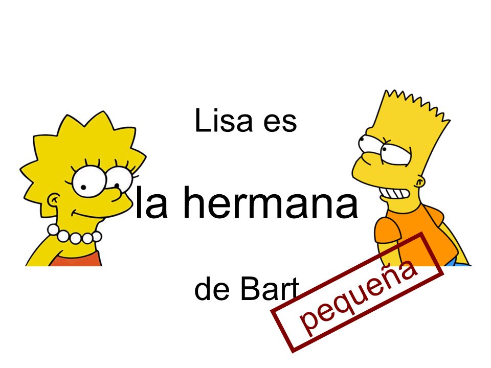 Lisa es la hermana de Bart pequeña