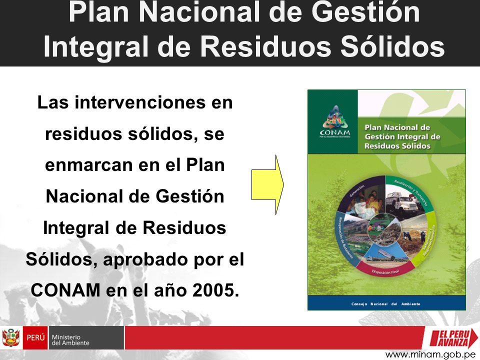 Plan Nacional de Gestión Integral de Residuos Sólidos