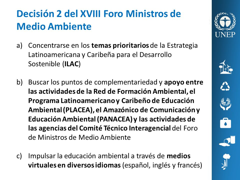 Decisión 2 del XVIII Foro Ministros de Medio Ambiente