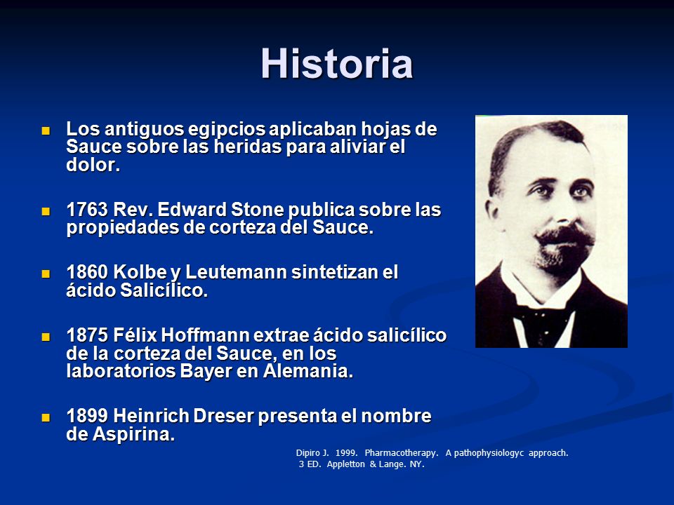 Historia Los antiguos egipcios aplicaban hojas de Sauce sobre las heridas para aliviar el dolor.