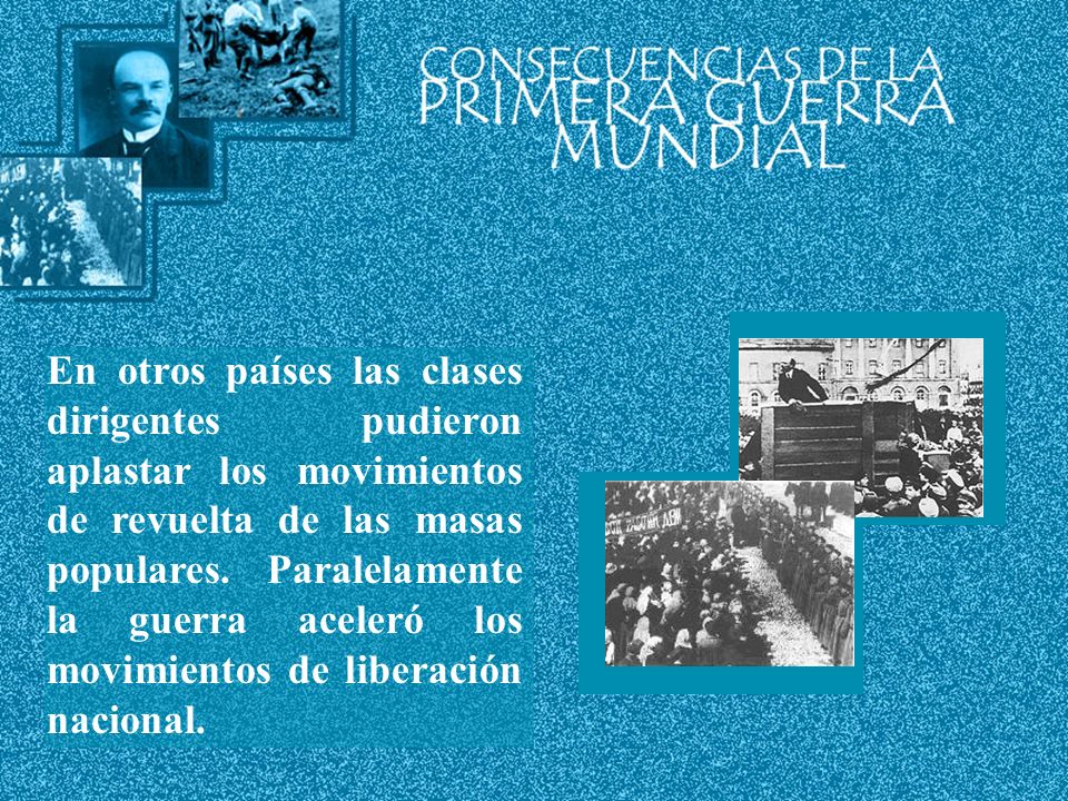 En otros países las clases dirigentes pudieron aplastar los movimientos de revuelta de las masas populares.
