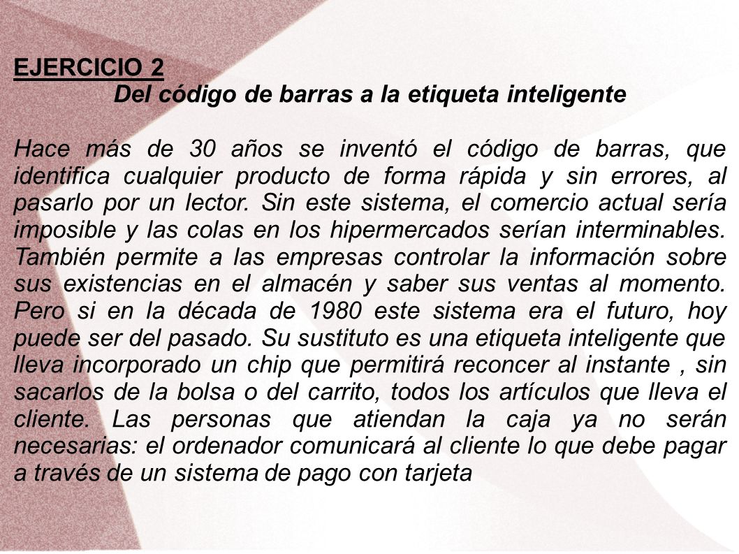 Del código de barras a la etiqueta inteligente