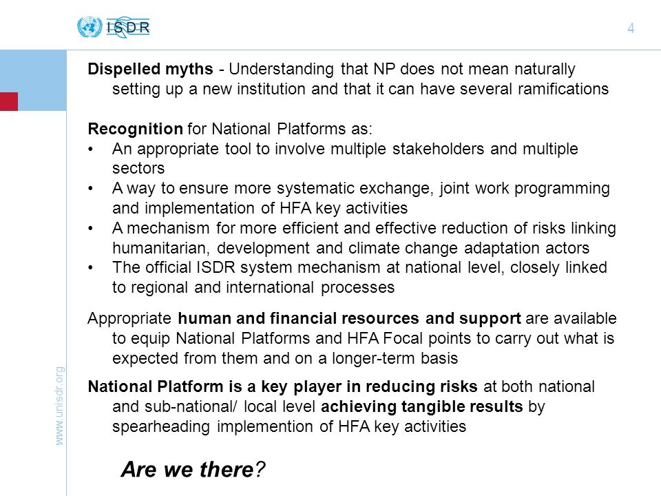 Dispelled myths - Understanding that NP does not mean naturally setting up a new institution and that it can have several ramifications