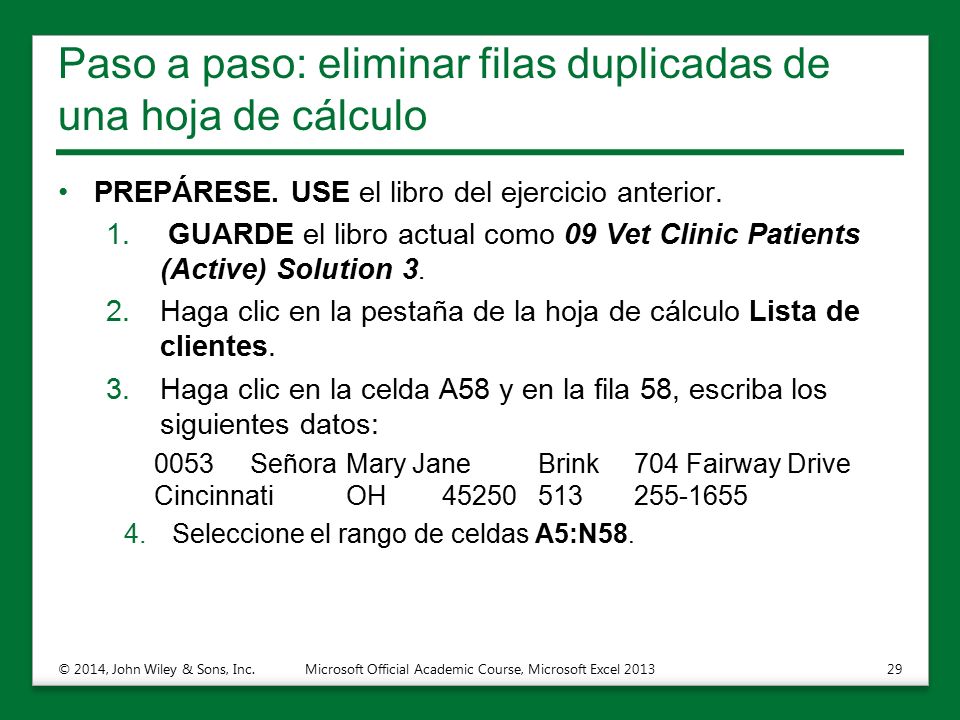 Paso a paso: eliminar filas duplicadas de una hoja de cálculo