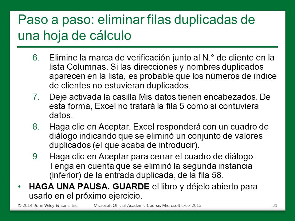 Paso a paso: eliminar filas duplicadas de una hoja de cálculo