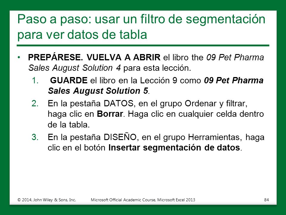 Paso a paso: usar un filtro de segmentación para ver datos de tabla