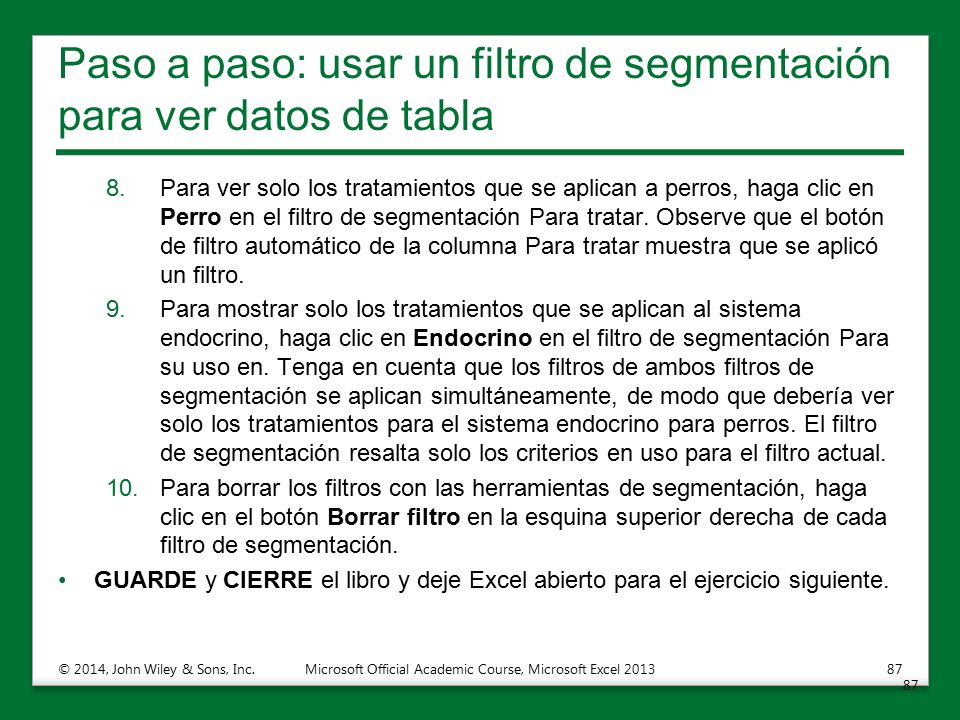Paso a paso: usar un filtro de segmentación para ver datos de tabla