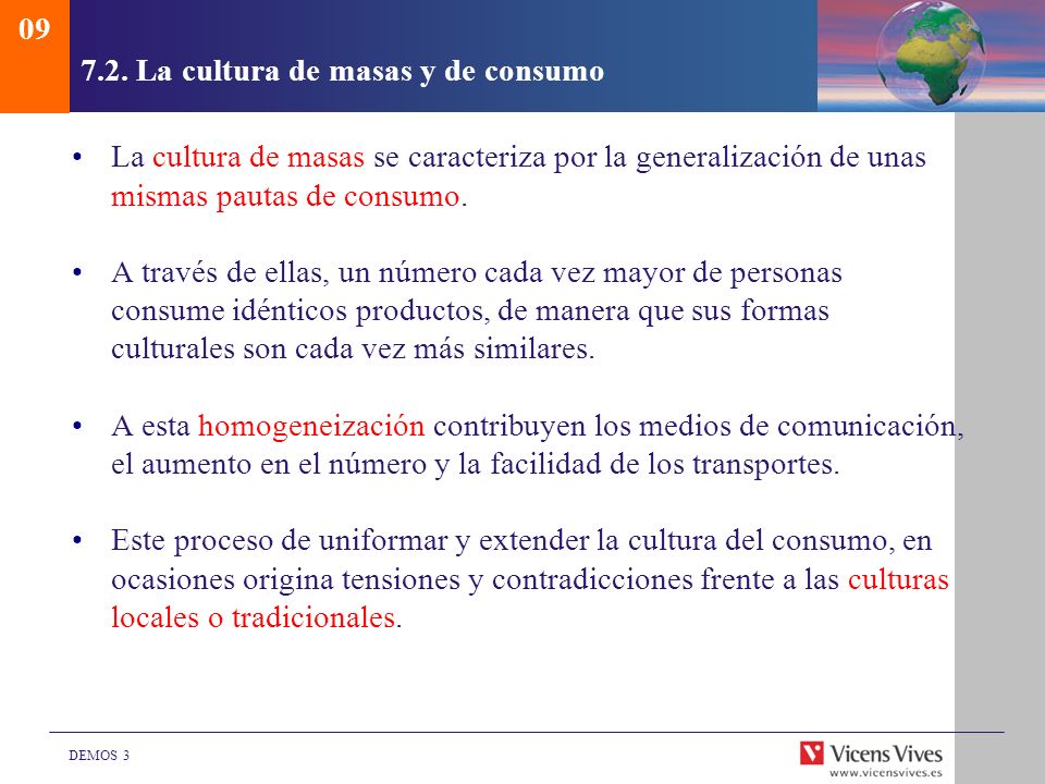 7.2. La cultura de masas y de consumo