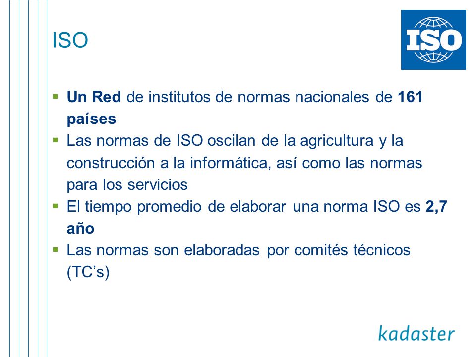 ISO Un Red de institutos de normas nacionales de 161 países