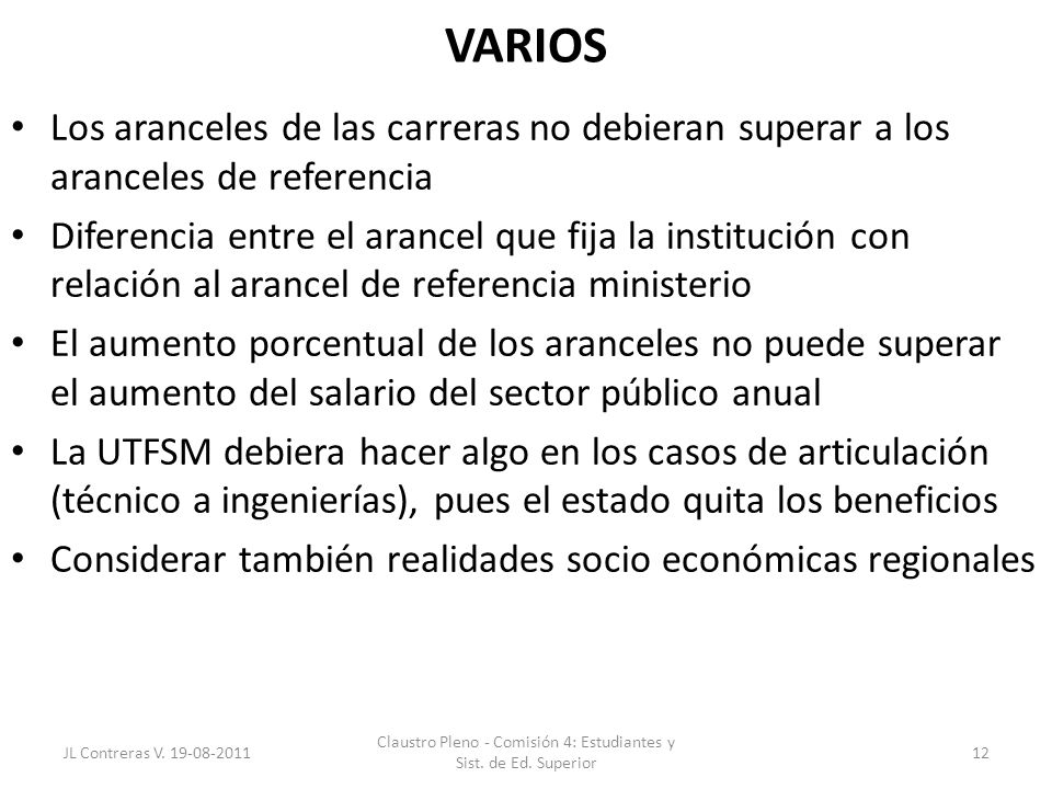 Claustro Pleno - Comisión 4: Estudiantes y Sist. de Ed. Superior
