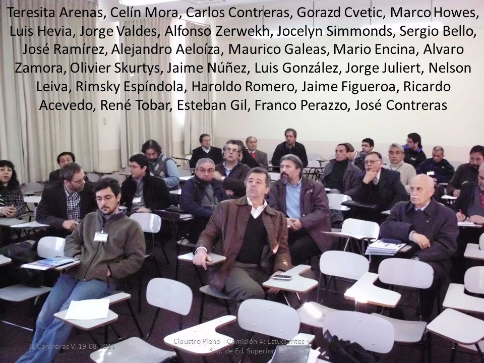 Claustro Pleno - Comisión 4: Estudiantes y Sist. de Ed. Superior