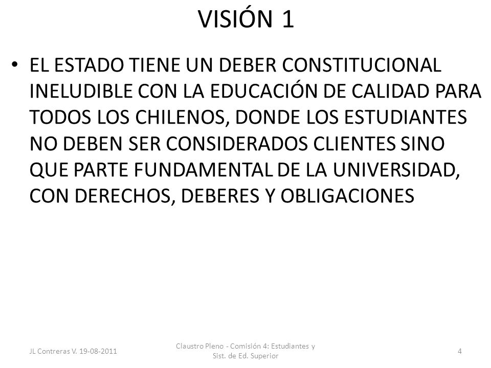 Claustro Pleno - Comisión 4: Estudiantes y Sist. de Ed. Superior