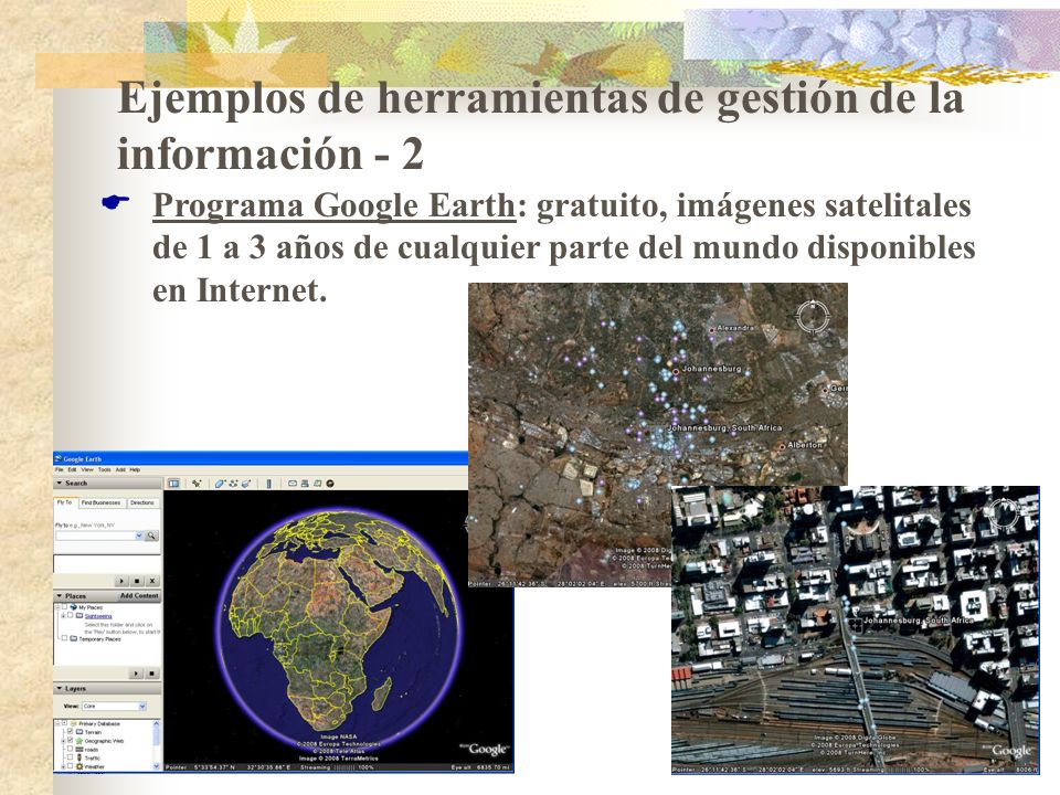 Ejemplos de herramientas de gestión de la información - 2