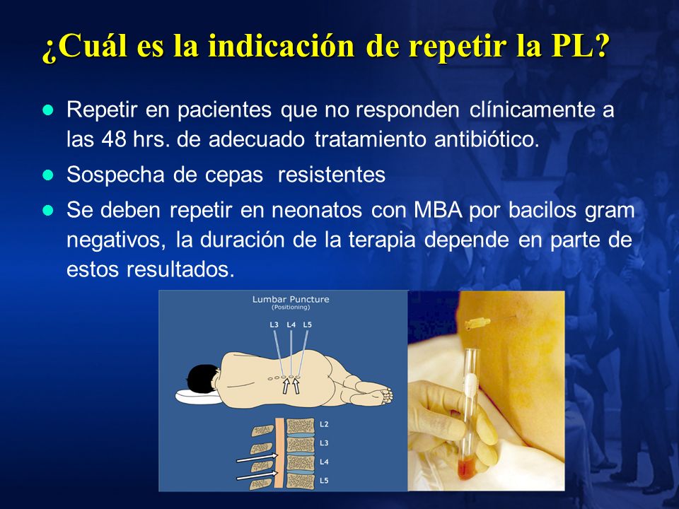 ¿Cuál es la indicación de repetir la PL
