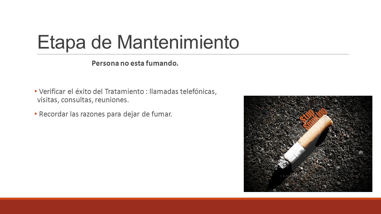 Etapa de Mantenimiento