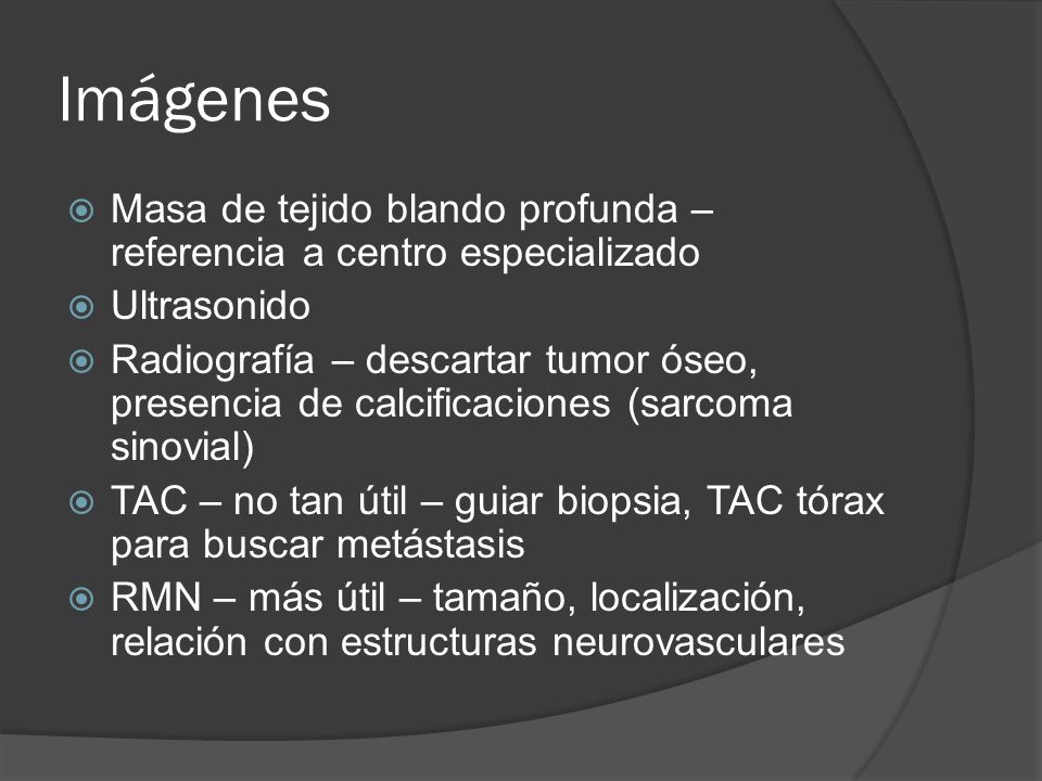Imágenes Masa de tejido blando profunda – referencia a centro especializado. Ultrasonido.
